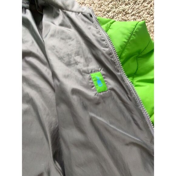 Marmot Jacket Women's M Green Long Sleeve Full Zip Mock Neck Puffer *Stains - Picture 9 of 16